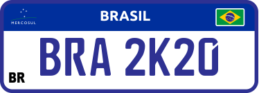 placa de carro dok despachante: placa mercosul