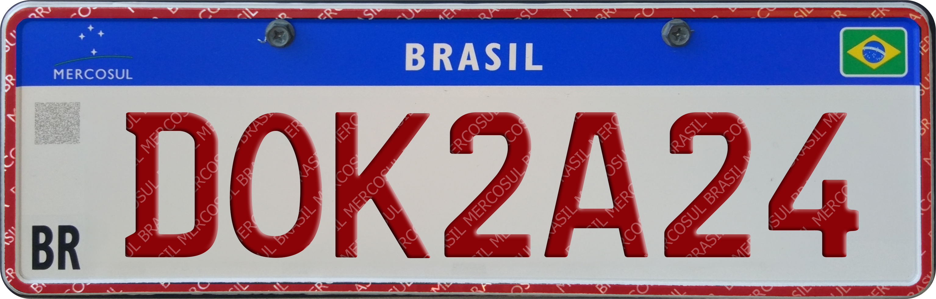 Ilustração de uma placa vermelha DOK 2024